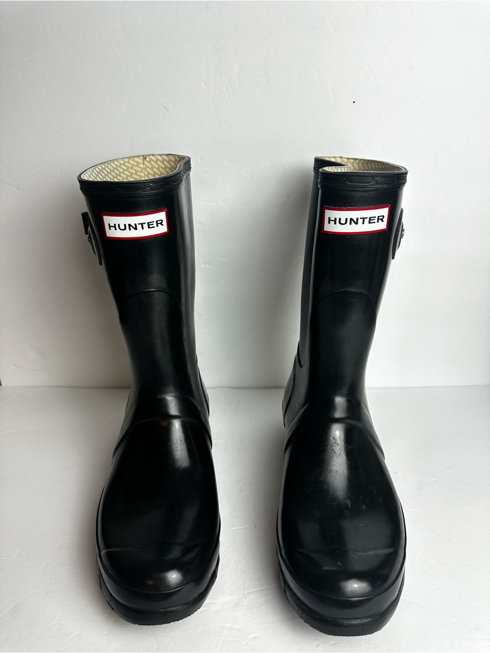 Hunter Original Gloss Short Boots Women's Size 9 or Men's 8 Shoes Waterproof - Picture 5 of 8